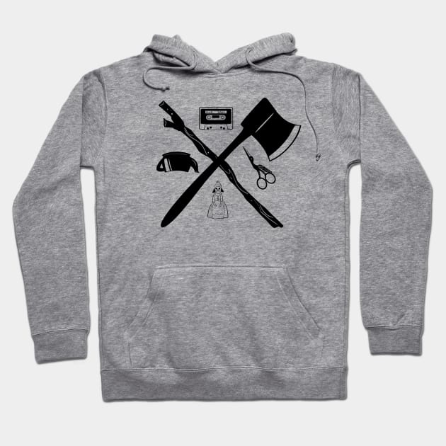 Over The Garden Wall Supplies (Black) Hoodie by HeroInstitute